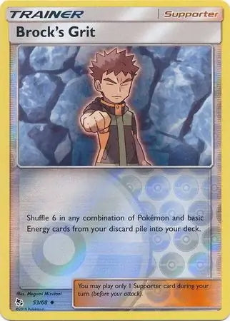 Hidden Fates Brock’s Grit #53/68 reverse holo
